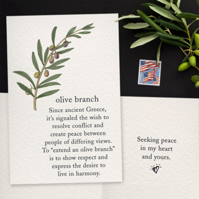 Cardthartic Meanings of Life card, Olive Branch