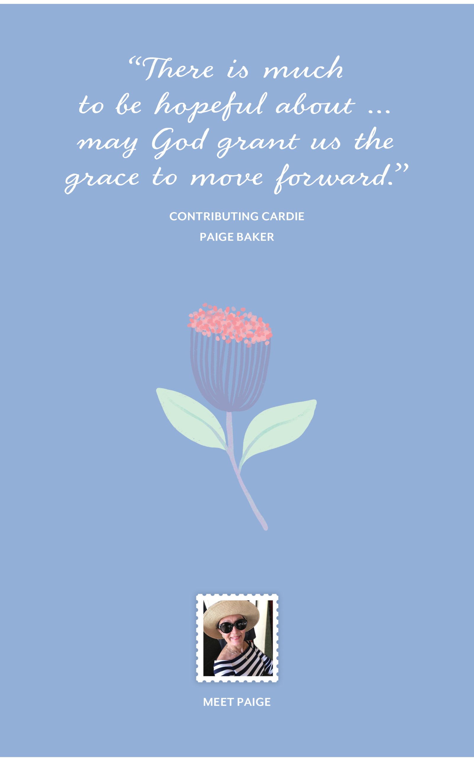 Great Cardie Quote - Paige Baker